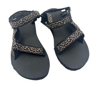 Teva Sandals Flatform Universal Latch Strap Cheetah Print Women's Size 9